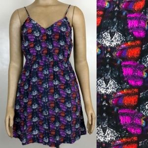 Urban Outfitters silk dress with abstract print
